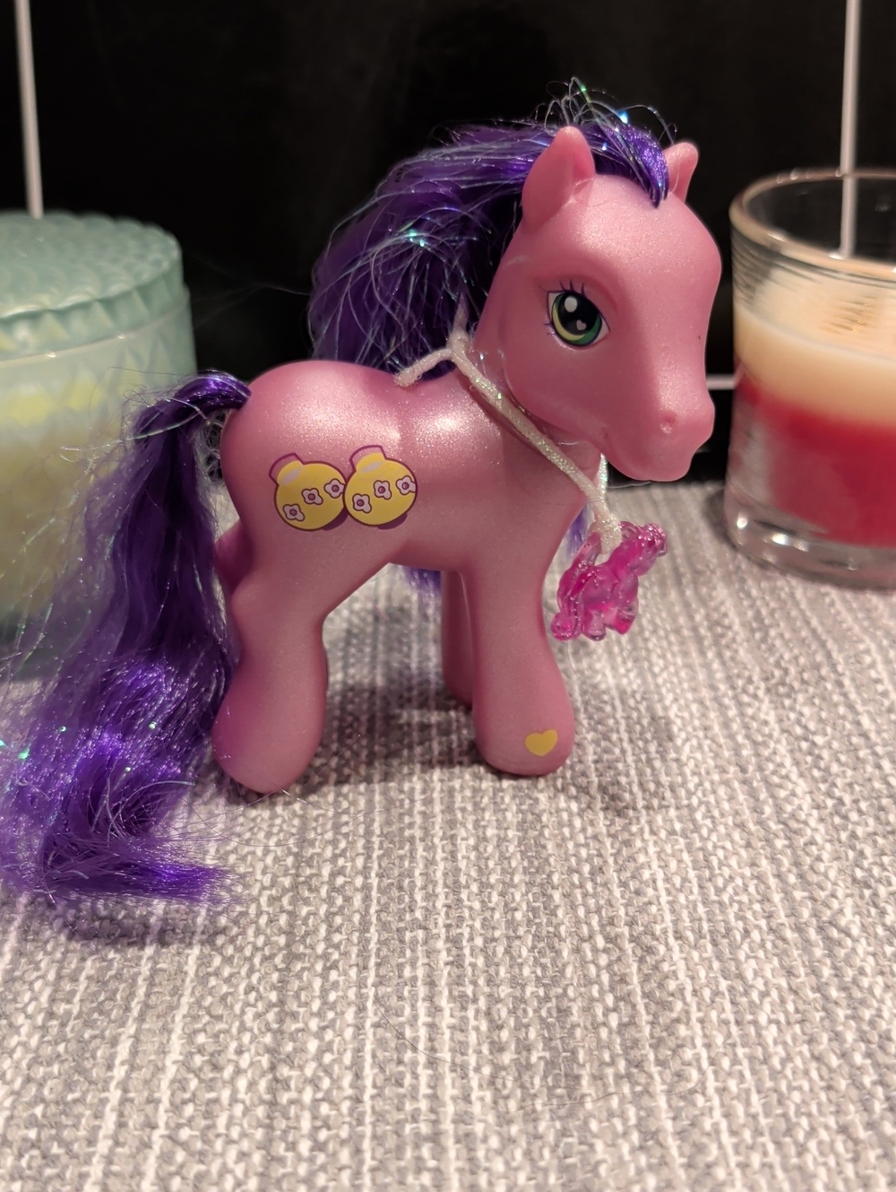My Little Pony Kimono Pink Body Purple Mane Pony with Yellow Heart Cutie Mark